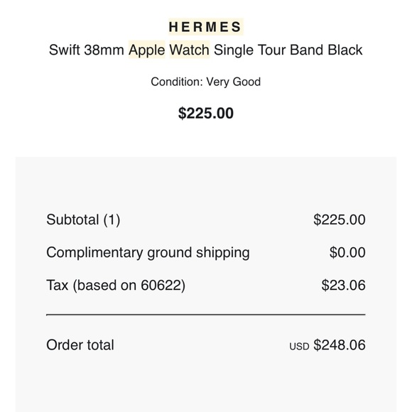 Apple Watch Hermes Series 7 41mm Silver Stainless Steel Gold Single Tour - Picture 11 of 11